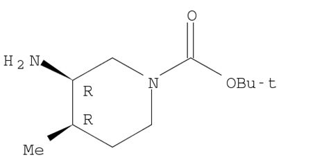 1-Piperidinecarboxylic acid, 3-amino-4-methyl-, 1,1-dimethylethyl ester, (3R,4R)-